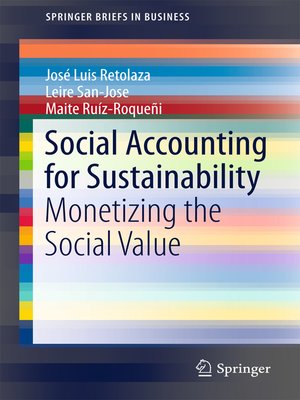 cover image of Social Accounting for Sustainability
